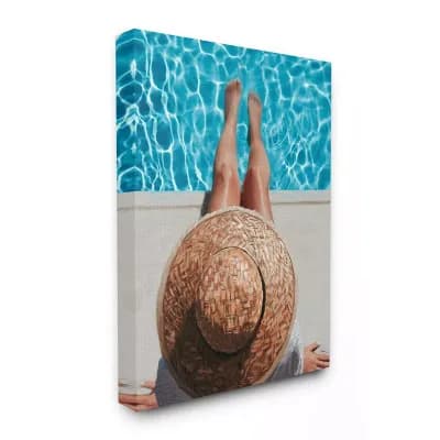 Stupell Home Decor Summer Poolside Canvas Wall Art
