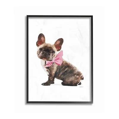 Stupell Home Decor Puppy Watercolor Framed Wall Art