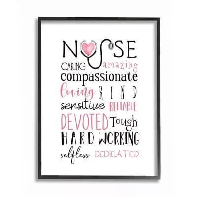 Stupell Home Decor Nurse Framed Wall Art - Size 24x37