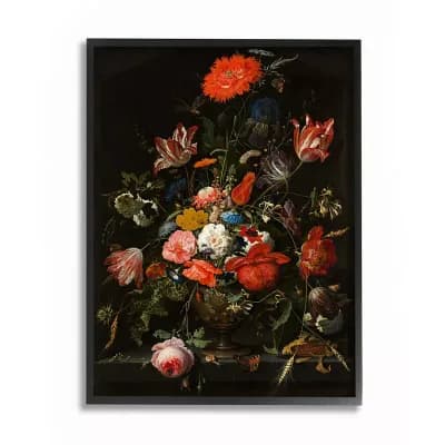 Stupell Home Decor Regal Floral Bouquet Framed Wall Art - Size 16x20