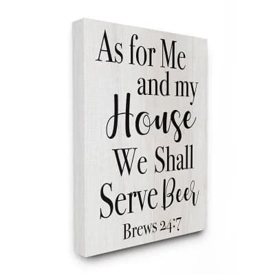 Stupell Home Decor My House Serves Beer Wall Art