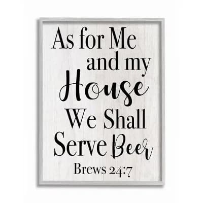 Stupell Home Decor My House Serves Beer Wall Art - Size: 11X14