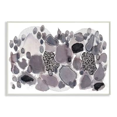 Stupell Home Decor Abstract Watercolor Drip Circular Design Wall Art - Size: 10X15
