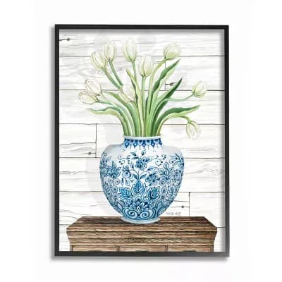 Stupell Home Decor Fresh Tulips Framed Wall Art
