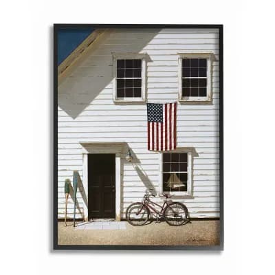 Stupell Home Decor Americana Cape House Front Vintage Realistic Painting Wall Art