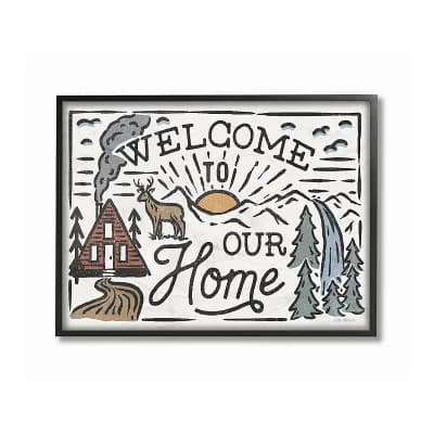 Stupell Home Decor Our Home Framed Wall Art- Size Medium