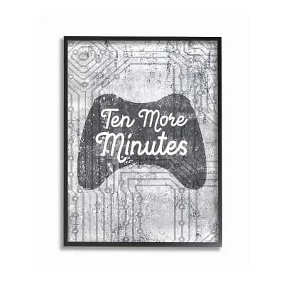 Stupell Home Decor Ten More Minutes Video Game Framed Wall Art