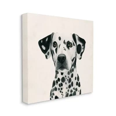 Stupell Home Decor Dalmatian Dog Portrait Canvas Wall Art
