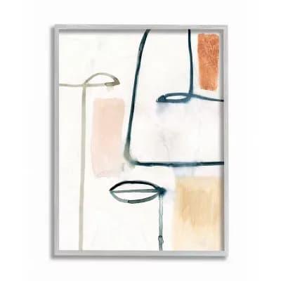 Stupell Home Decor Color Block Facial Features Abstract Wall Art - Size: 11X14