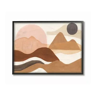 Stupell Home Decor Mountain Range Framed Wall Art- Size Small
