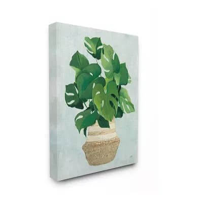 Stupell Home Decor Monstera Plant Canvas Wall Art