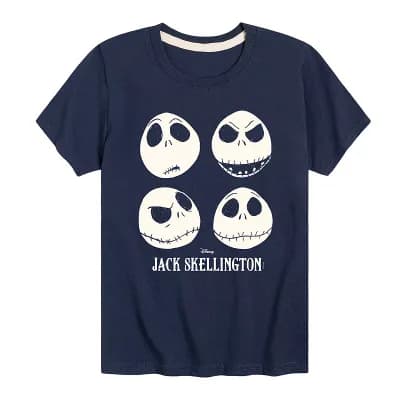 Disney's The Nightmare Before Christmas Jack Skellington Boys 8-20 Emotions Glow Graphic Tee