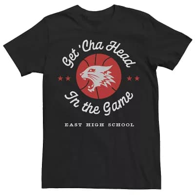 Disney's High School Musical Men's Wildcats Basketball Logo Graphic Tee