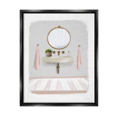Stupell Home Decor Cozy Bathroom Sink Scene Framed Wall Art