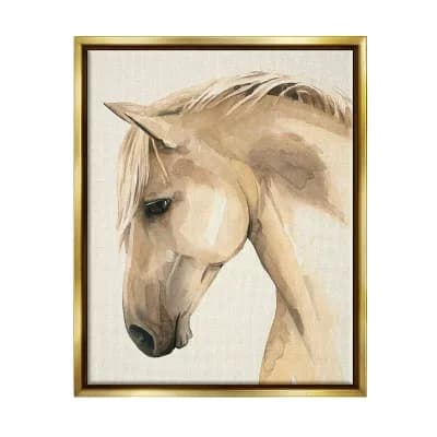 Stupell Home Decor Country Horse Farm Animal Portrait Framed Wall Art