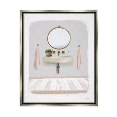 Stupell Home Decor Cozy Bathroom Sink Scene Framed Wall Art