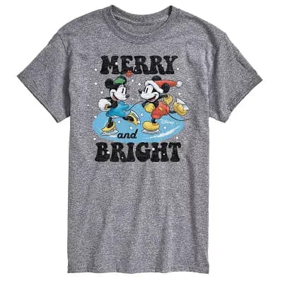 Disney's Big & Tall Merry And Bright Graphic Tee