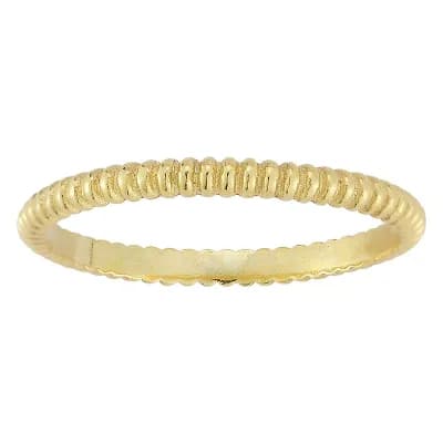 Sunkissed Sterling Twist Ring Set
