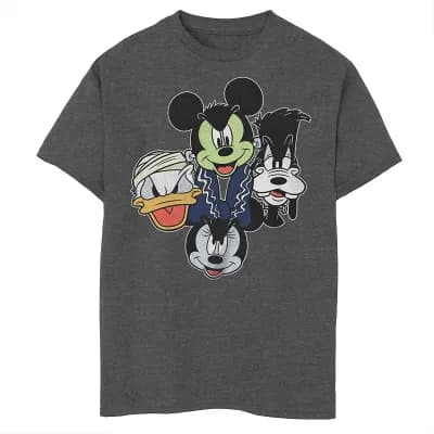 Disney's Mickey Mouse Boys 6-20 And Friends Halloween Heads Tee