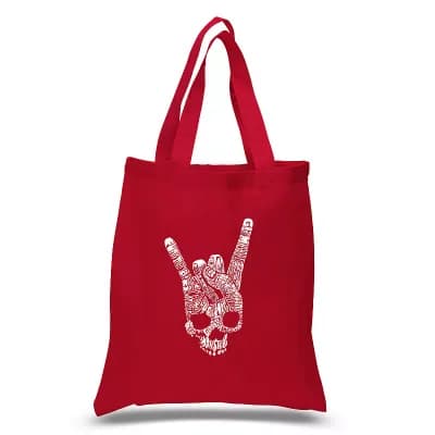 Small Word Art Tote Bag - Heavy Metal Genres