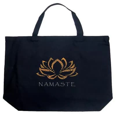 Large Word Art Tote Bag - Namaste