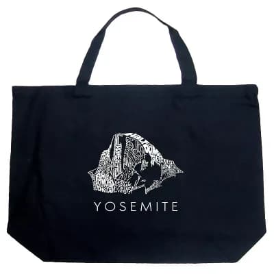 Large Word Art Tote Bag - Yosemite