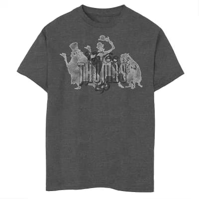 Disney's The Haunted Mansion Boys 6-20 Hitchhiking Ghosts Three Thumbs Up Graphic Tee