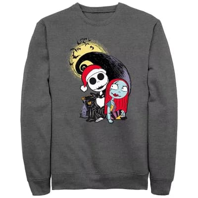 Men's Disney Nightmare Before Christmas Jack Skellington Sally Hill Sweatshirt