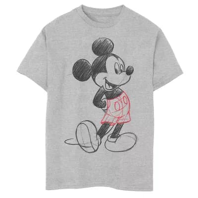 Disney's Mickey Mouse Boys 6-20 Happy Sketch Graphic Tee