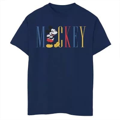 Disney's Mickey Mouse Boys 6-20 Color Name Graphic Tee
