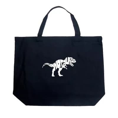 Large Word Art Tote Bag - TYRANNOSAURUS REX