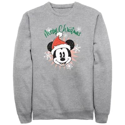 Disney's Mickey Mouse Men's Merry Christmas Fleece