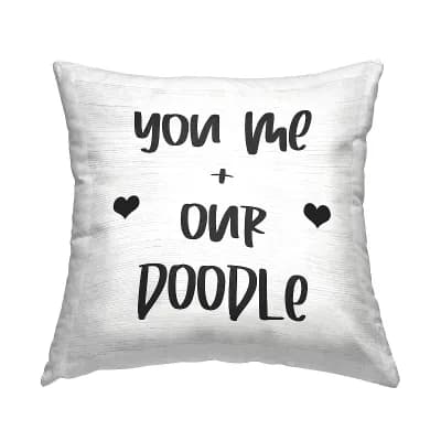 Stupell Home Decor "You Me & Our Doodle" Dog Throw Pillow