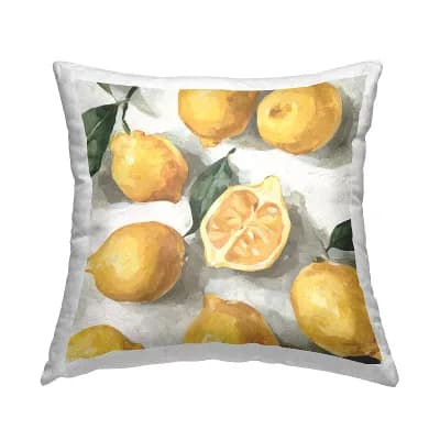 Stupell Home Decor Country Citrus Lemons Throw Pillow