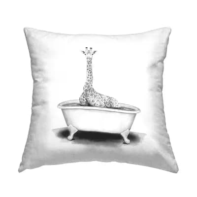 Stupell Home Decor Giraffe Throw Pillow