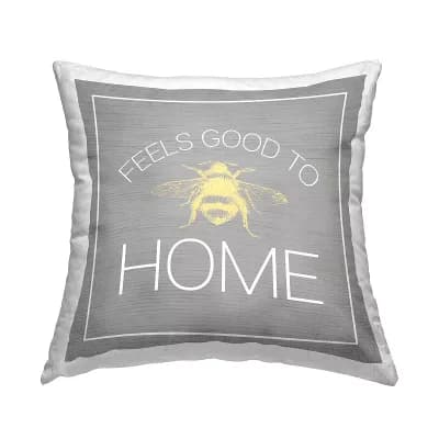 Stupell Home Decor Good To Bee Home Rustic Throw Pillow