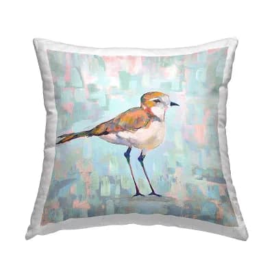 Stupell Home Decor Bird Pastel Watercolor Throw Pillow