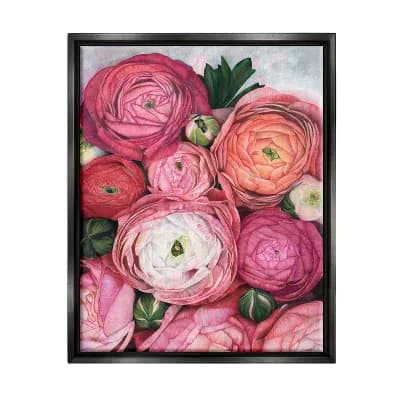 Stupell Home Decor Romantic Red Peonies Budding Canvas Wall Art