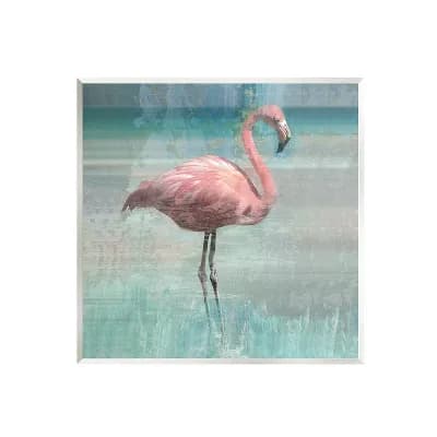 Stupell Home Decor Layered Flamingo Bird Portrait Plaque Wall Art