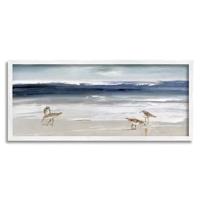Stupell Home Decor Sandpipers Sea Framed Wall Art