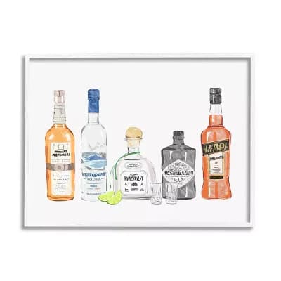 Stupell Home Decor Bottle Mixed Bar Framed Wall Art