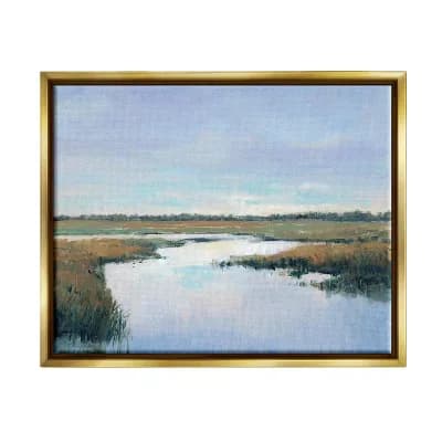 Stupell Home Decor Rural River Landscape Framed Wall Art