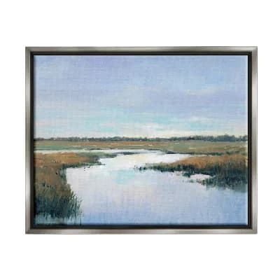 Stupell Home Decor Rural River Horizon Landscape Framed Wall Art