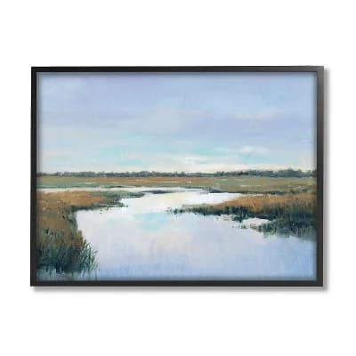 Stupell Home Decor Landscape Rural River Framed Wall Art