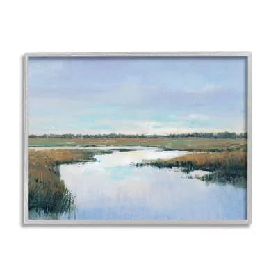 Stupell Home Decor Horizon Rural River Framed Wall Art