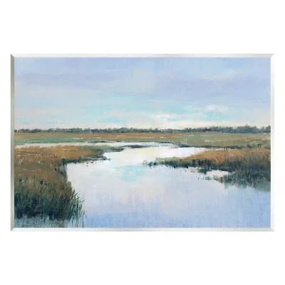 Stupell Home Decor Rural River Landscape Plaque Wall Art