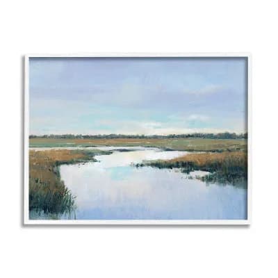 Stupell Home Decor Rural River Horizon View Framed Wall Art