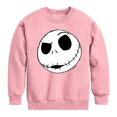 Disney's Nightmare Before Christmas Girls 7-16 Jack Face Crew Fleece Sweatshirt