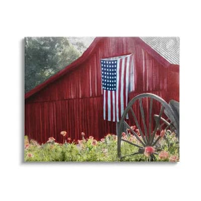 Stupell Home Decor Country Farm Meadow Canvas Wall Art