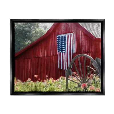 Stupell Home Decor Meadow Country Farm Framed Wall Art